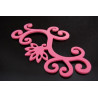 Inda dekor pakk 20 darabos natúr pink