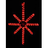 Esthajnal csillag 31x45cm piros LED