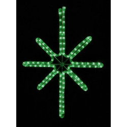 Esthajnal csillag 31x45cm zöld LED