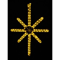 Esthajnal csillag 31x45cm sárga LED