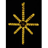 Esthajnal csillag 31x45cm sárga LED