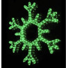Nagy hópihe motívum 100cm zöld LED