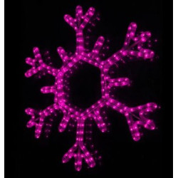 Nagy hópihe motívum 100cm rózsaszín LED