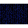 Beltéri LED fényfüggöny 2m x 5m fehér kábel, 1272 kék LED