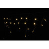 Kültéri FLASH LED fényjégcsap 3m x 0,5m fehér kábel, 114 meleg fehér LED