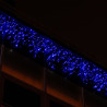 Beltéri LED Fényjégcsap 3m x 0,5m fehér kábel, 114 kék LED