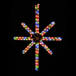 Esthajnal csillag 31x45cm színes LED