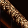 Beltéri LED fényjégcsap 3m x 1m fehér kábel, 228 meleg fehér LED