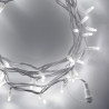 Kültéri LED fényfüzér 20m fehér kábel, 120 fehér LED