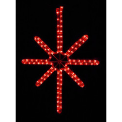 Esthajnal csillag 100x80cm piros LED