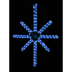Esthajnal csillag 31x45cm kék LED