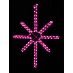 Esthajnal csillag 100x80cm rózsaszín LED