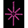 Esthajnal csillag 100x80cm rózsaszín LED