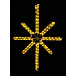 Esthajnal csillag 100x80cm sárga LED