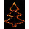 Nagy fenyőfa motívum 70x83cm amber LED