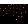 Kültéri LED fényjégcsap 3m x 0,5m zöld kábel, 114 meleg fehér LED
