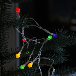 Elemes cherry fényfüzér 20 színes LED