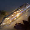 Elemes meleg fehér mikroLED fényfüzér 2m, 20 LED rézdróton