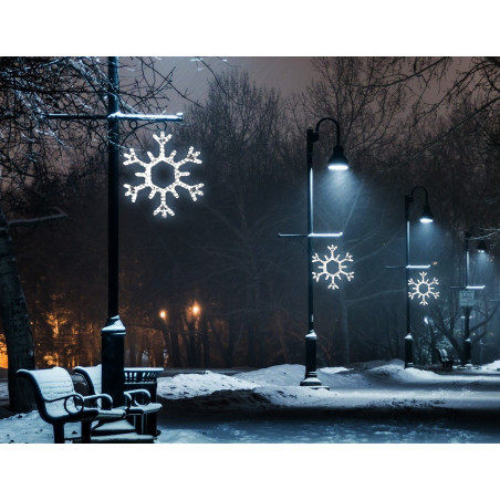 Nagy hópihe motívum 100cm fehér LED