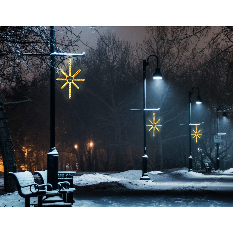 Esthajnal csillag 31x45cm meleg fehér LED