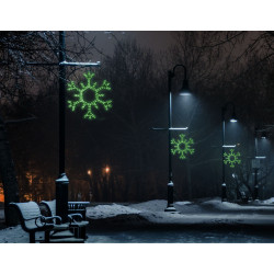 Nagy hópihe motívum 100cm zöld LED
