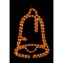 Nagy harang motívum 55x75cm amber LED
