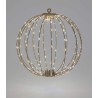 Világító Karácsonyi Gömb Dekoráció - 30cm, 192 LED Meleg Fehér