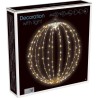 Világító Karácsonyi Gömb Dekoráció - 30cm, 192 LED Meleg Fehér