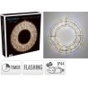 Világító Karácsonyi Koszorú - 50cm, 720 LED Meleg Fehér, Dimmelhető