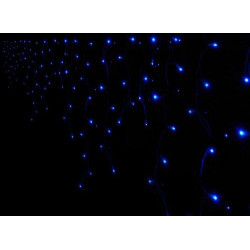 Beltéri LED fényjégcsap 3m x 1m fehér kábel, 228 kék LED