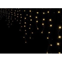 Beltéri LED fényjégcsap 3m x 1m fehér kábel, 228 meleg fehér LED