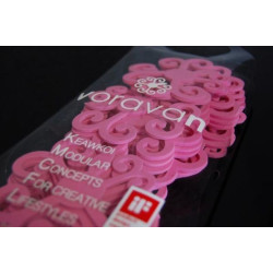 Alap dekor pakk 30 darabos vékony natúr pink