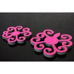 Alap dekor pakk 30 darabos pink bársony