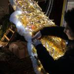 Egyedi világító óriás karácsonyi díszek készítése